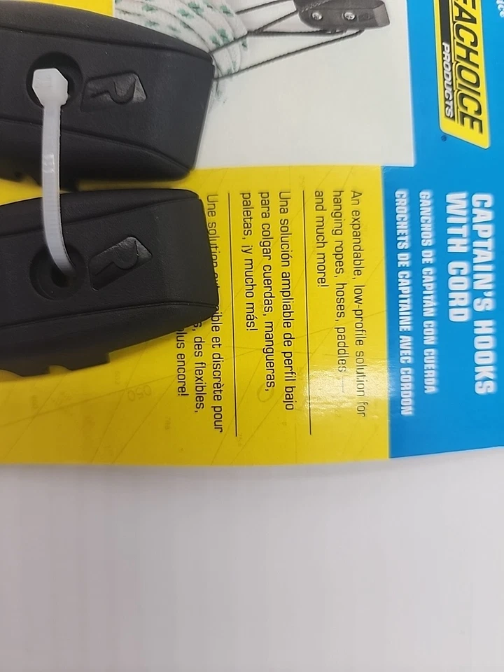 Seachoice Marine Products Captain's Hooks with Cord 89934 - Image 4 of 4