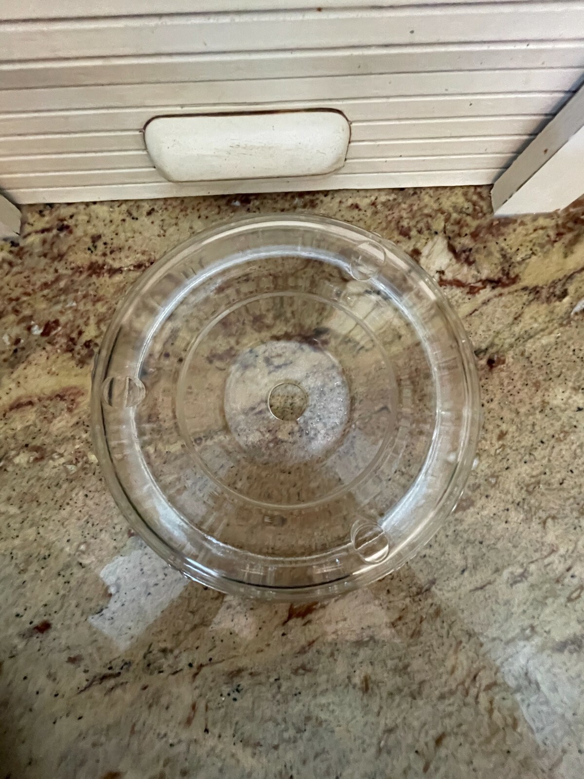 McKee Glass Queen Anne Glasbake 1940's Punch Bowl Ice Ring Cranberry