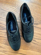 Women's Easy Spirit Black Leather Shoes Size 6 1/2 Anti-Gravity