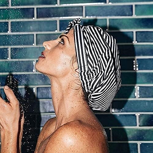 Reusable Shower Cap for Women – Leakproof, Nonslip Hair Cap for Shower w/Comf... - Picture 12 of 15
