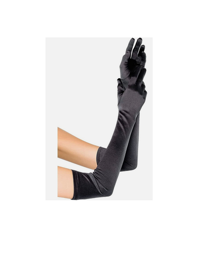 Opera Samt-Handschuhe – Extra Lang (65 Cm), Ellbogen Bedeckend – Für 1920er Jahre Partys, Hochzeit, Abendgarderobe