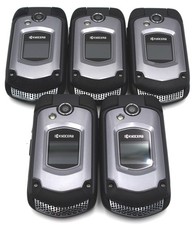 LOT OF 5 - Kyocera DuraXTP E4281 512MB Rugged 3G Flip-Phone - Sprint Locked