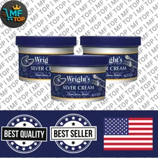 Wright's Silver Cleaner and Polish Cream - 8 Oz 3 PACK