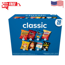 Frito Lay Classic Mix Variety Pack 28 Count Chips Snacks Box 27.25 Oz