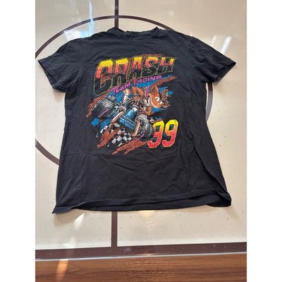 Crash Team Racing Nitro-Fueled T-Shirt Mens Medium Black CTR Video Game Graphic