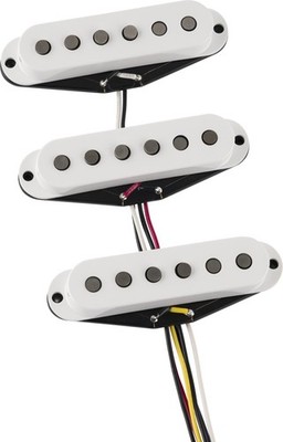 Fender Tex-Mex Hot Stratocaster Single Coil Pickup Set, White