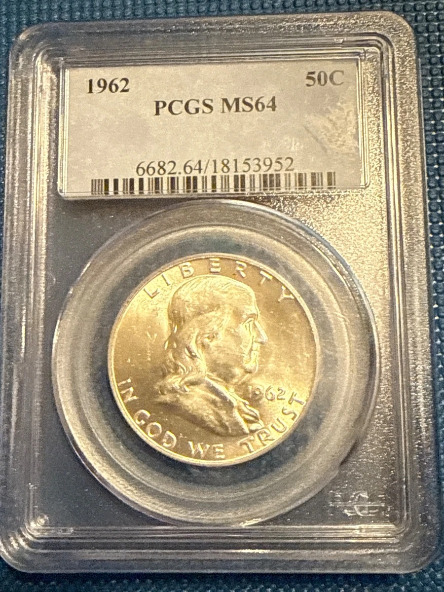 1962 Grade MS 64 Franklin Half Dollars (1948-1963) for sale | eBay