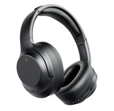 Bluetooth 5.4 Over-Ear Headphones, ANC, Stereo, Viscoelastic Foam, Black