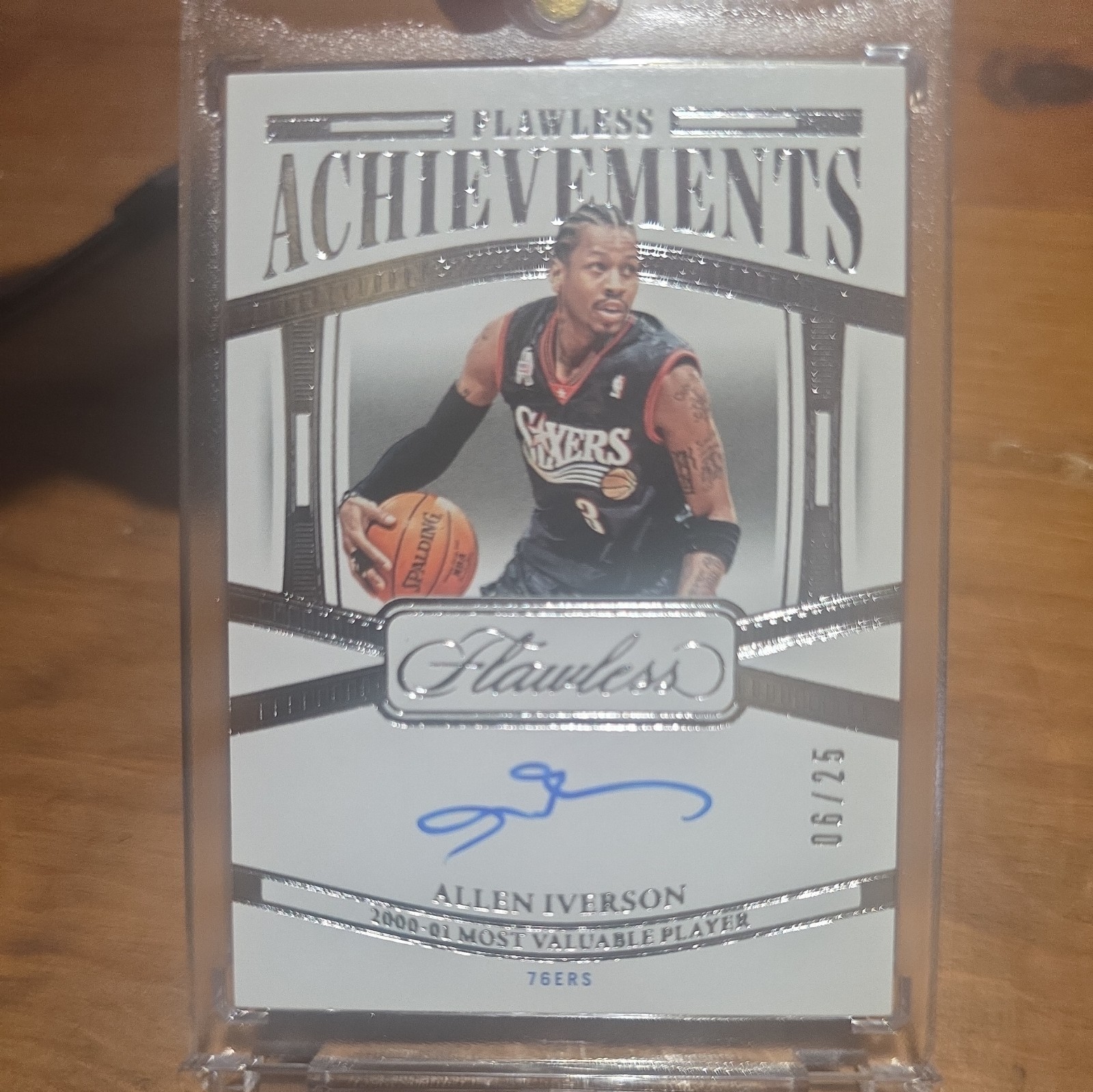 2023-24 Panini Flawless Allen Iverson Achievements Auto #/25 76ers