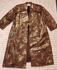 Vintage Metallic Floral Brocade Long jacket and Skirt Suit Size 22W Plus Size — photo 1