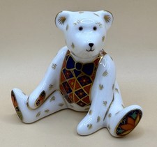 Royal Crown Derby Miniature Teddy Bear Paperweight, 2004