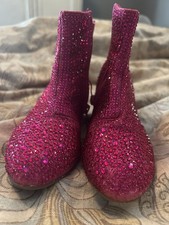 Size 13 Pink Rhinestone Boots Girls