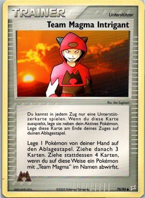 Pokémon Team Magma Intrigant 70/95 EX Team Magma vs Team Aqua 2005 Deutsch
