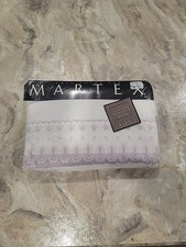 Vintage Nos Martex 200 Luxury Percale Full Sheet Set. Purple Design USA