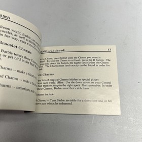 Barbie Original Instruction Booklet Book Manual Only Nintendo NES OEM