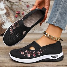 ⭐Ladies Wide Fit Mary Jane Sandals Summer Flat Comfort Walking Work Casual Shoes