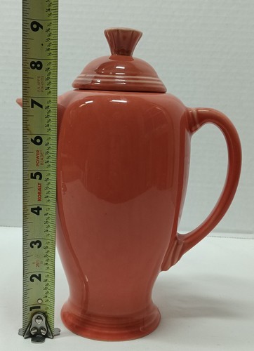 Servizio caffè vintage Fiesta cachi con coperchio ottime condizioni 36 once - Foto 4 di 13