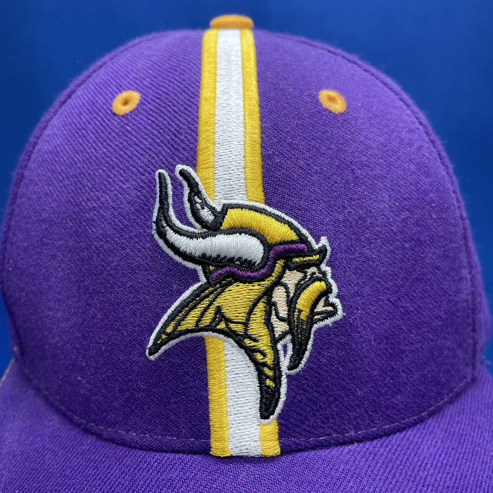 Vintage Minnesota Vikings Hat Twins Enterprise Strapback Cap 90's Stripe Vtg