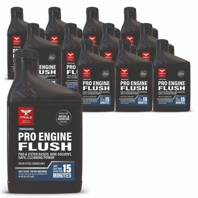 TRIAX Pro Engine Flush Oil-Based Deep Clean Motor Oil Flush (16 Ounce - 12 Pack)
