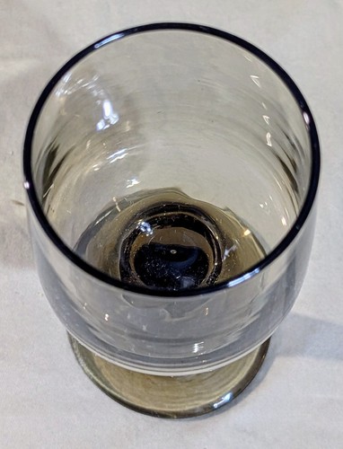 4 Piece Set Vtg Libbey Tawny Accent Smoke Brown Stemmed Wine Water Glass Goblet - Picture 4 of 6