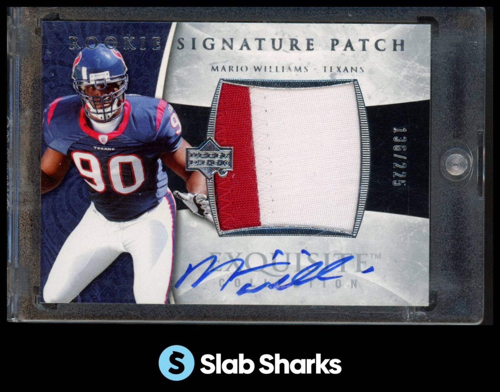 Mario Williams Upper Deck Exquisite Collection #125 Autograph Patch