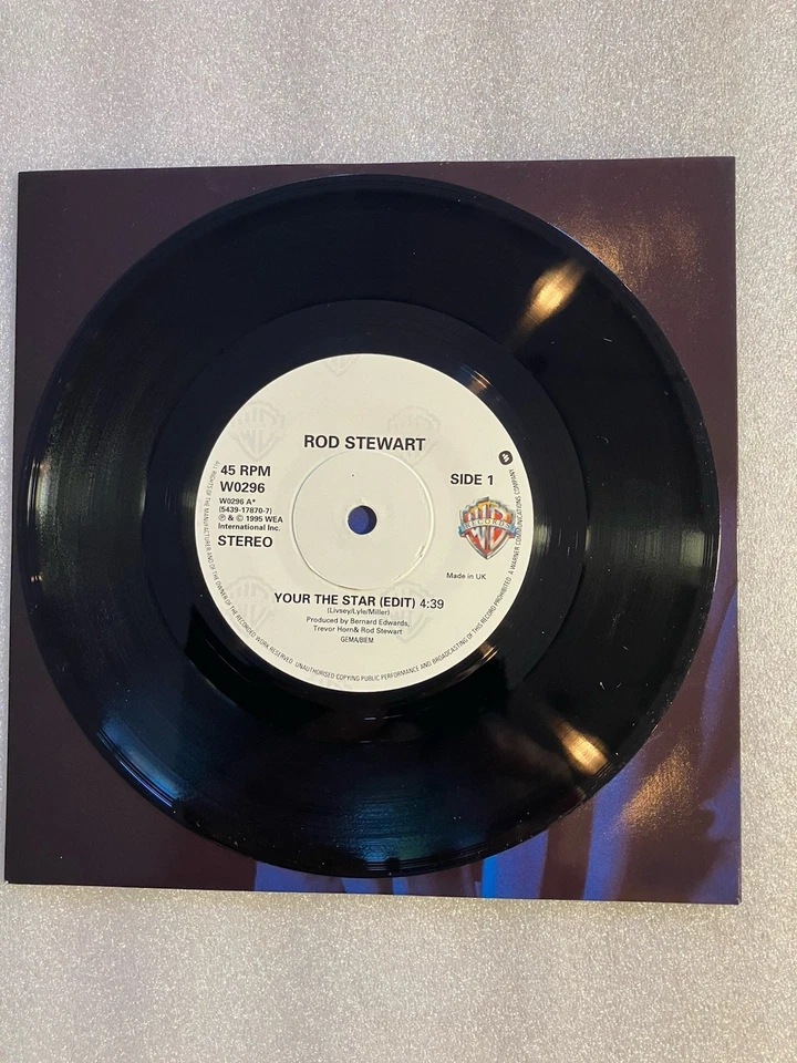 Rod Stewart - You’re The Star 7” Vinyl Record In Mint Condition - Image 2 of 3