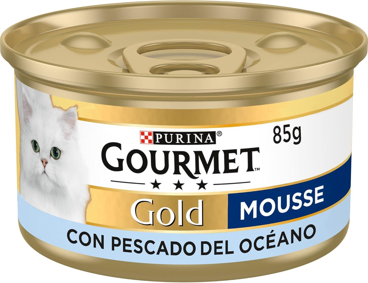 GOURMET Gold Mousse, Comida Húmeda Para Gato Adulto, Mousse De Pescado Del Océan