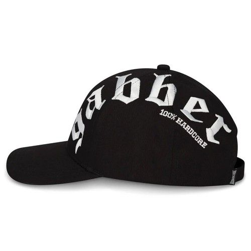 100% HARDCORE Cap "Gabber" | Black | Herren Kappe Baseball-Caps Schwarz - Picture 2 of 4
