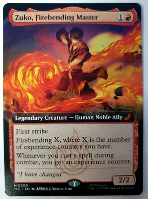 Zuko, Firebending Master - Extended Mythic - MTG Avatar TLE - 0200 NM