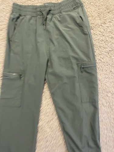 New abercrombie fitch pants youth 15/16 green jogger drawstring casual boys **** - Picture 3 of 11