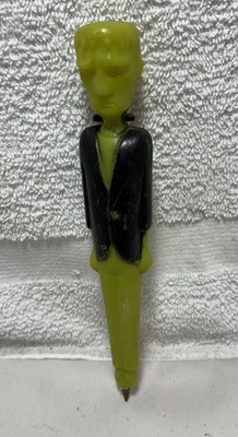 Vintage 1980 Giftco Frankenstein Monster Plastic Blow Mold Pen