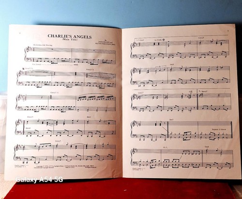 1977 TV THEME CHARLIE'S ANGELS FARRAH FAWCETT VENTURES VINTAGE SHEET MUSIC - Picture 2 of 3