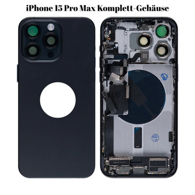Apple iPhone 15 Pro Max Gehäuse Kleinteile Black Titanium A3106 A2849 A3105