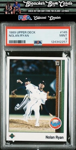 1989 Upper Deck 145 Nolan Ryan PSA 9