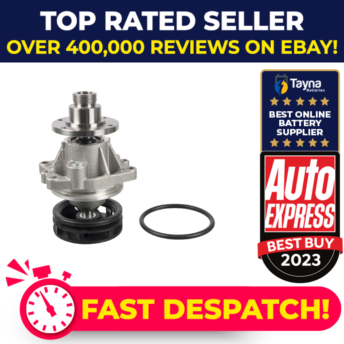 Water Pump fits RANGE ROVER Mk2 P38A 2.5D 94 to 02 256T Coolant STC2192 STC3342