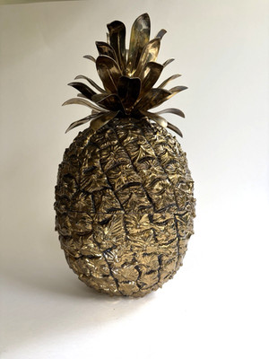 Vintage Design Eiskübel Ananas Hans Turnwald, 1960/70er, Hollywood Regency Style