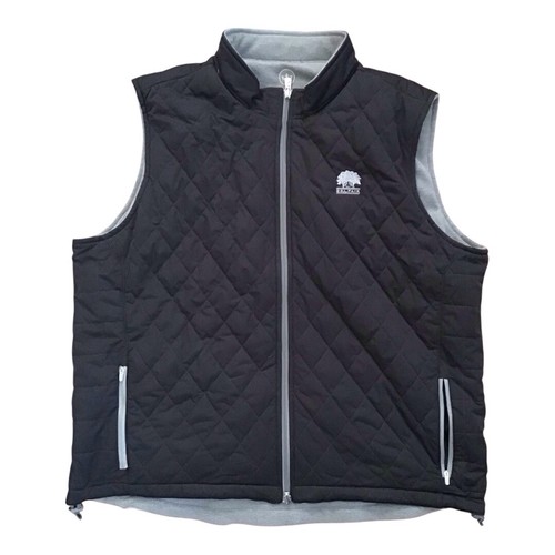 Peter Millar Vest Mens Size XXL Gray Black Reversible Full Zip - Picture 3 of 11
