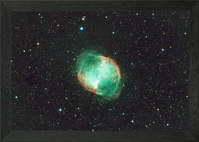 Dumbbell Nebula M27 Framed Wall Art Poster Canvas Print Picture