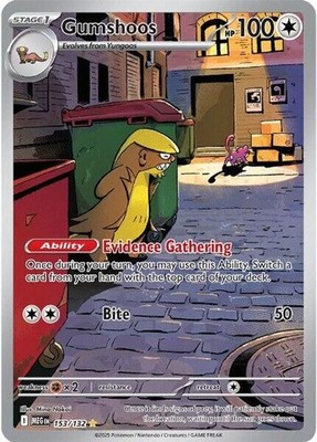 Pokemon Gumshoos (153/205) Mega Evolution LP HOLO