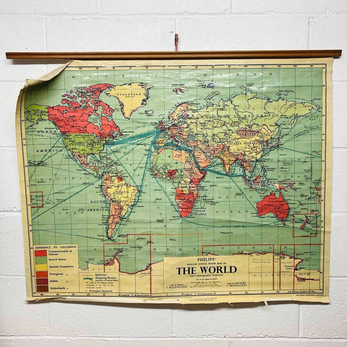 Philips Map in Antique World Maps & Atlases for sale | eBay UK