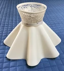 Vintage Clip-On Molded Plastic Scalloped LAMP SHADE