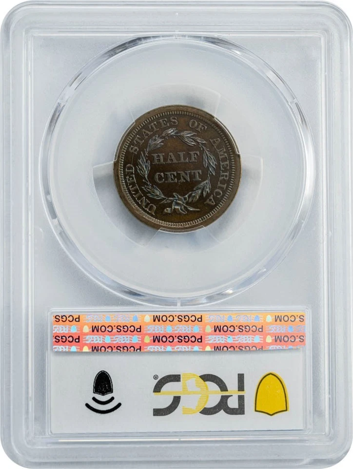 1855 Half Cent 1/2C PR65 Secure PCGS Pop 5, none finer! 950188-3 - Image 2 of 4