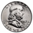 1963 FRANKLIN HALF DOLLARS - 90% Silver - AU/BU-FREE SHIPPING!