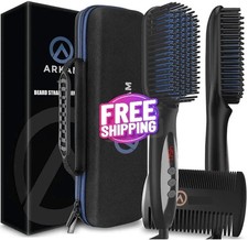 Plancha de barba para hombres: kit de cepillo para barba con calefacci n de prim