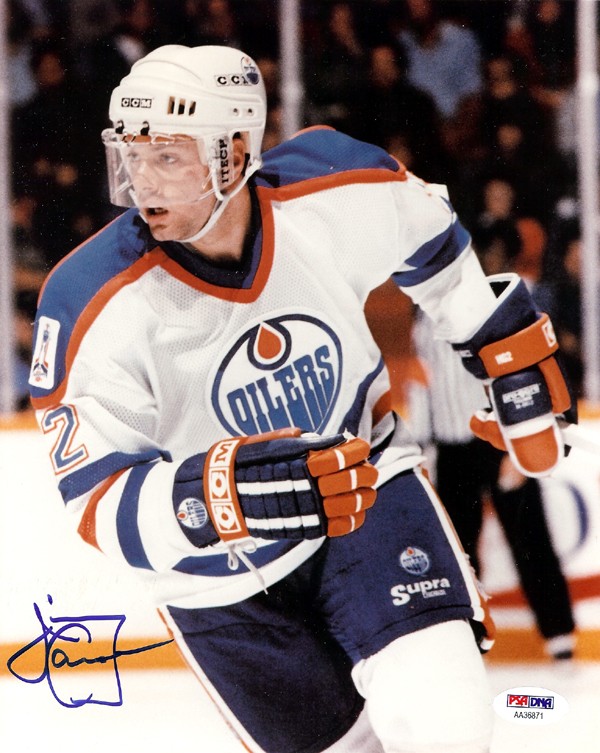 Jimmy Carson Autographed Signed 8x10 Photo Edmonton Oilers PSA/DNA #AA36871