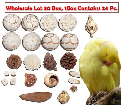 30x Bird Toys Interactive and Durable Play Toys For Pet Birds Pack of 24 Pcs @Vi
