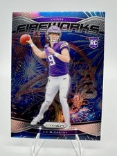 2024 Panini Prizm - Fireworks J.J. McCarthy #18 (RC)