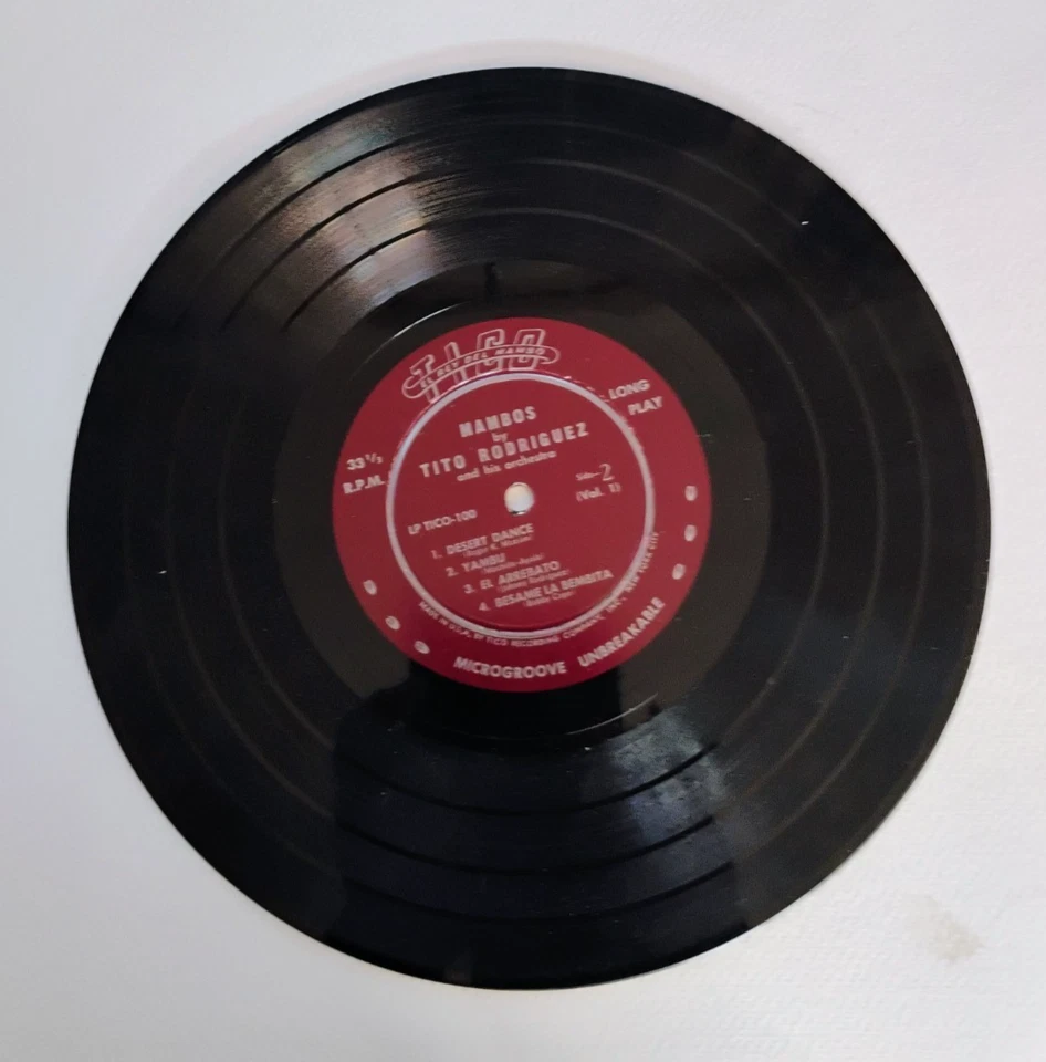Puente Tito / His Orchestra - Mambos Vol 1 - Tico Recording Co NYC  - Image 2 of 3