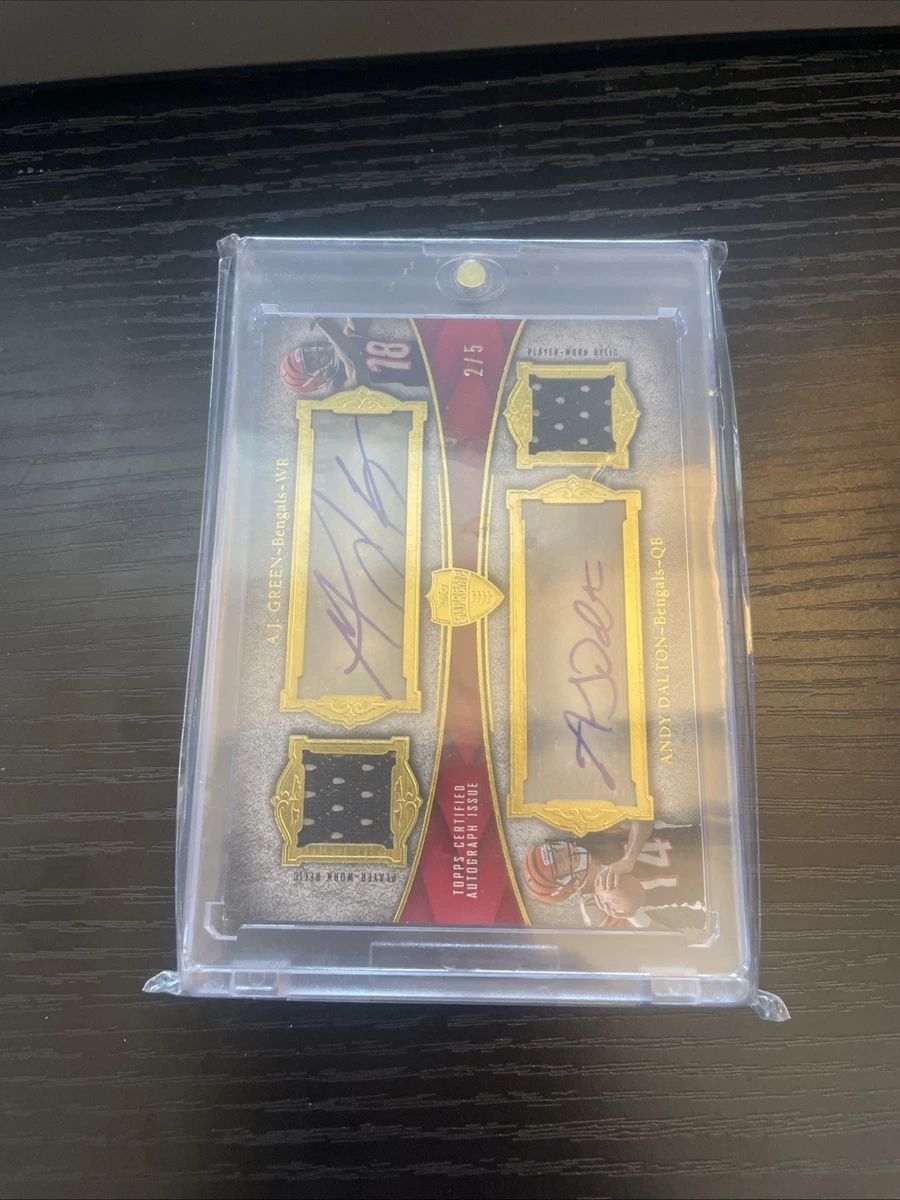 Football A.J. Green Autographed Sports Trading Card Singles for