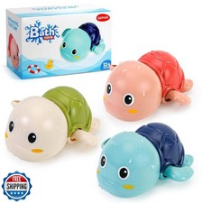 SEPHIX Bath Toys for Toddlers 1-3, Cute Swimming Turtle Bath Toys